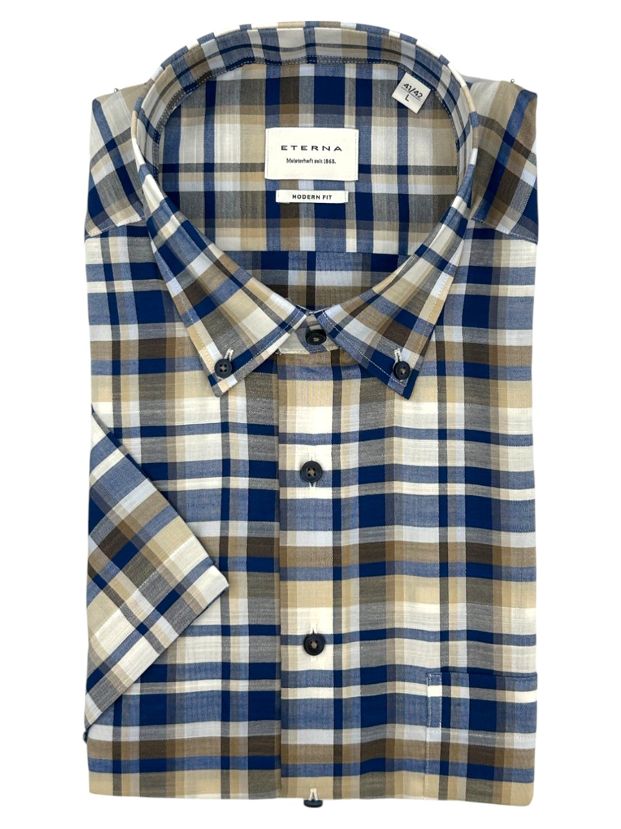 Eterna Modern fit Kortærmet skjorte